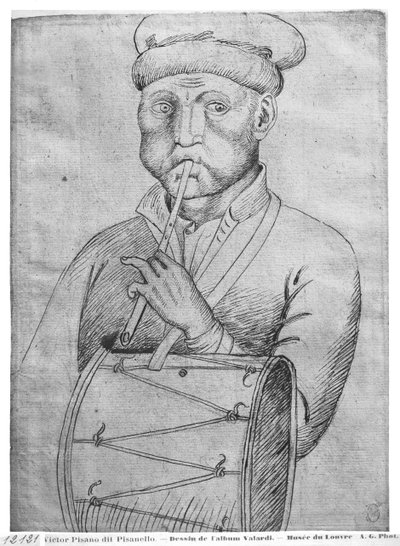 Musician, from the The Vallardi Album by Antonio Pisanello